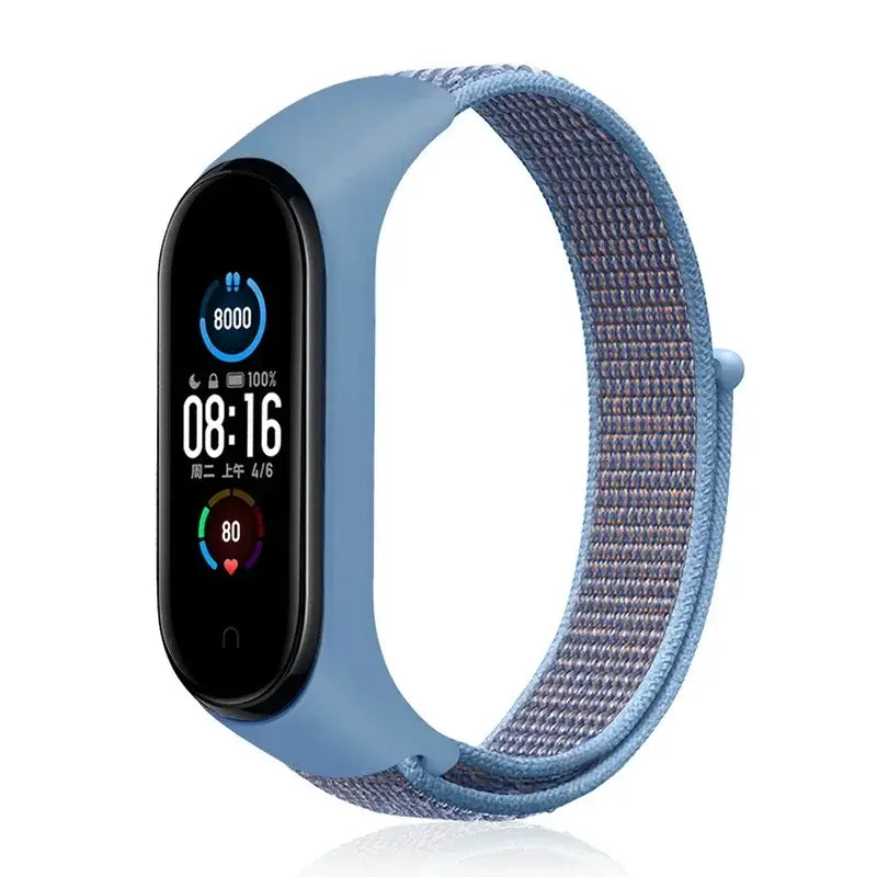 R&Z Nylon Loop Strap For Mi Band - Cerulean 23 / For Mi band 4 3