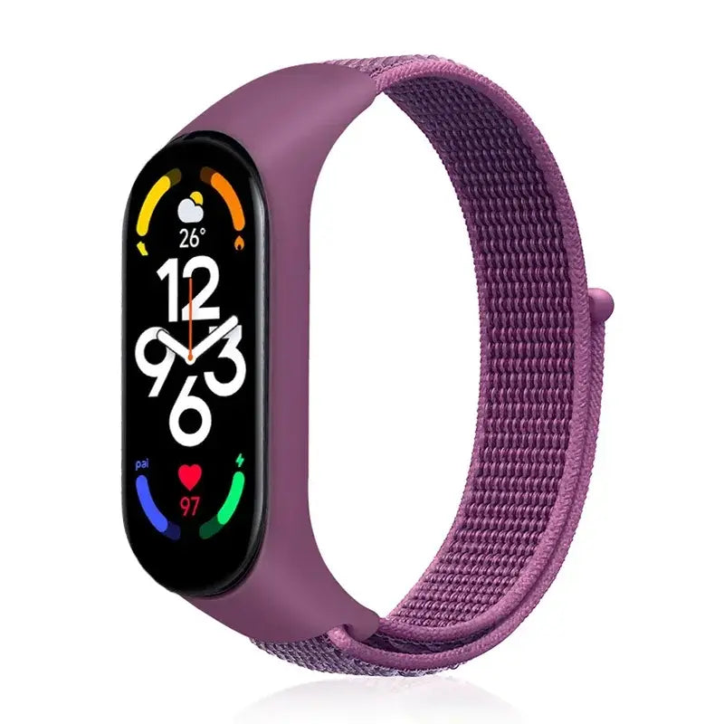 R&Z Nylon Loop Strap For Mi Band - Dragon Fruit 19 / For Mi band 7 6 5