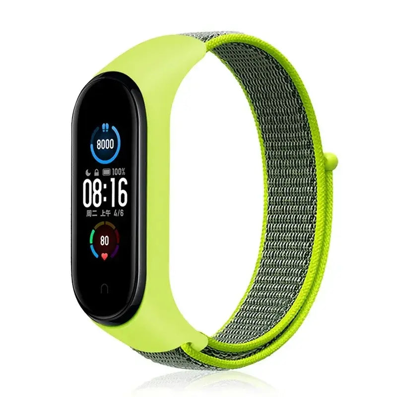 R&Z Nylon Loop Strap For Mi Band - Flash yellow 02 / For Mi band 4 3