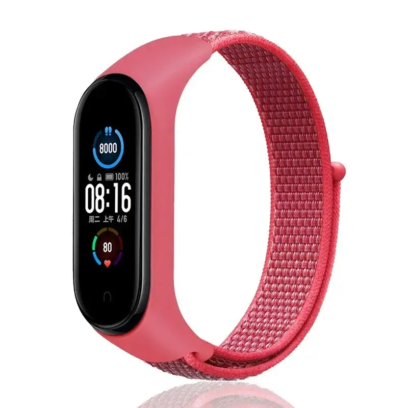 R&Z Nylon Loop Strap For Mi Band - Leopard white 33 / For Mi band 4 3