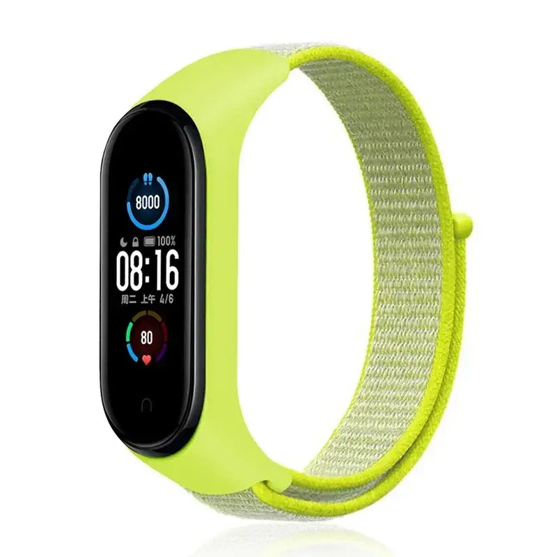 R&Z Nylon Loop Strap For Mi Band - light yellow 18 / For Mi band 4 3