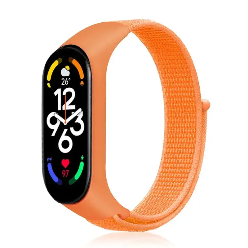 R&Z Nylon Loop Strap For Mi Band - papay 09 / For Mi band 7 6 5