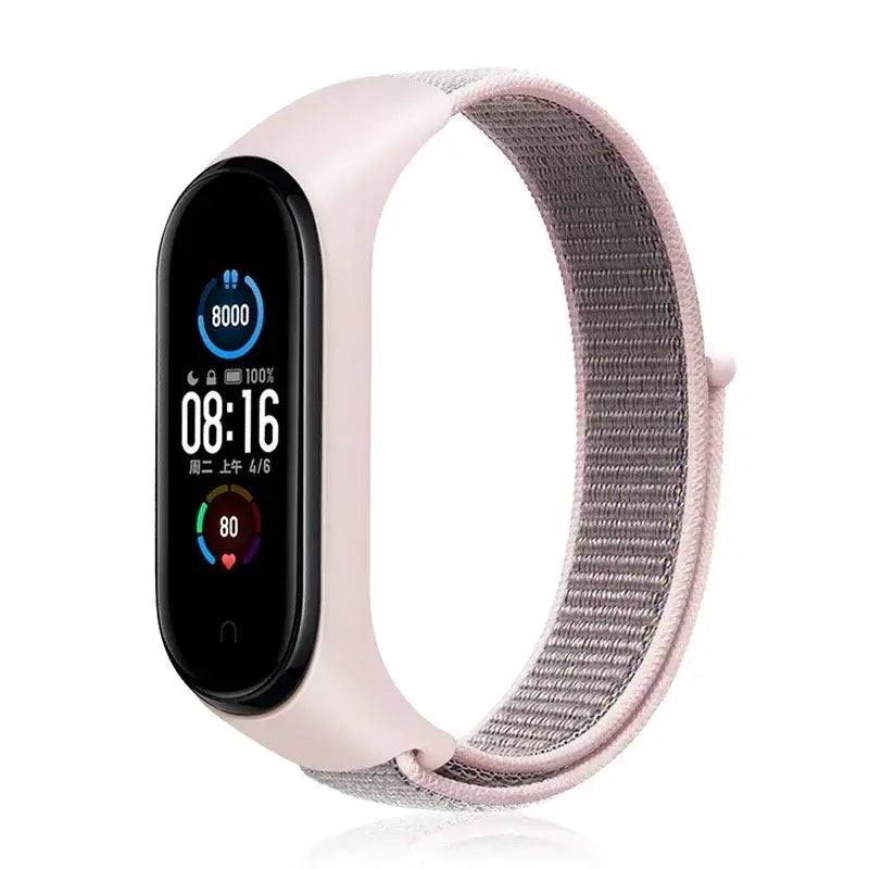 R&Z Nylon Loop Strap For Mi Band - pink sand 03 / For Mi band 4 3
