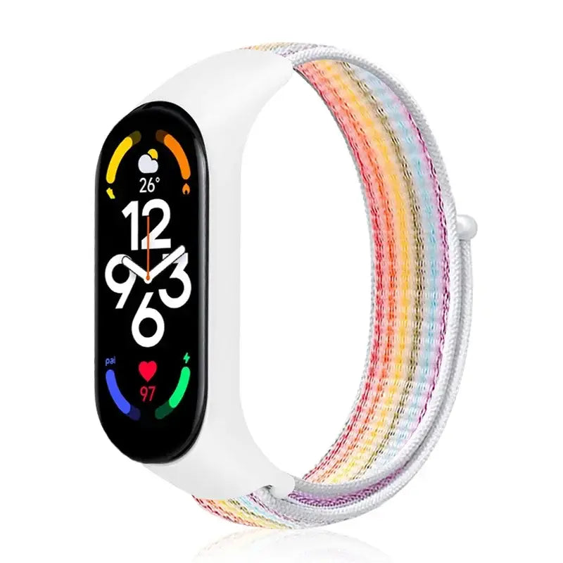 R&Z Nylon Loop Strap For Mi Band - Rainbow 16 / For Mi band 7 6 5