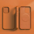 R&z - Original Leather Wireless Charging Animation Cases for iPhone 16 15 14 13 Pro Max Magsafe Phone Case Magnetic