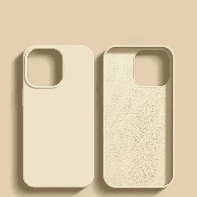 R&z - Original Liquid Silicone Case For iPhone 13 12 11 14 15 16 Pro Max Plus Official Case Bumper Protective Cover