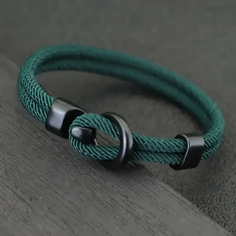 R&Z - Outdoor ParacordbSurvival Bracelet - L 20.5cm 8Inch / green