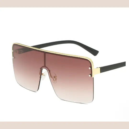 R&Z - Oversized Sunglasses with One-Piece Lenses