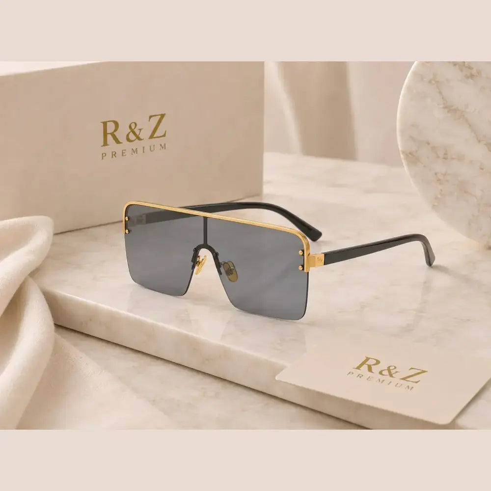 R&Z - Oversized Sunglasses with One-Piece Lenses