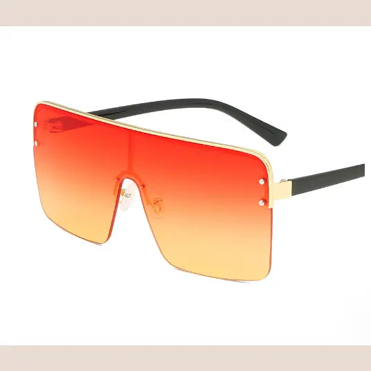 R&Z - Oversized Sunglasses with One-Piece Lenses
