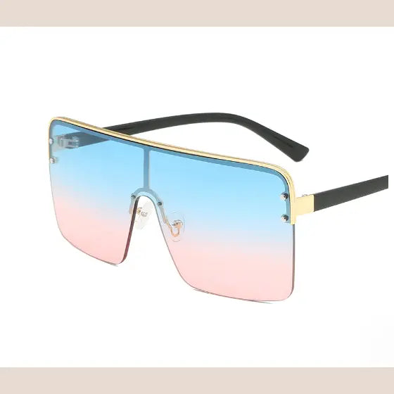 R&Z - Oversized Sunglasses with One-Piece Lenses