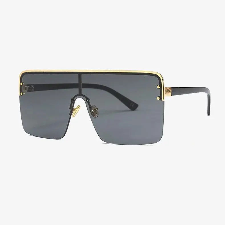 R&Z - Oversized Sunglasses with One-Piece Lenses - C3