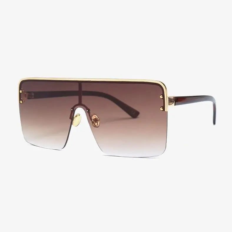 R&Z - Oversized Sunglasses with One-Piece Lenses - C5