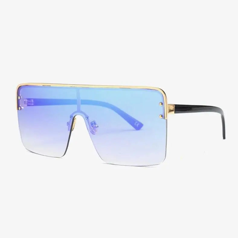 R&Z - Oversized Sunglasses with One-Piece Lenses - C6