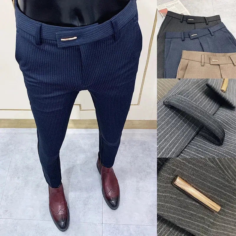 R&z - Pant For Man Business Slim Fit Dress Ankle Trousers - Men’s Pants