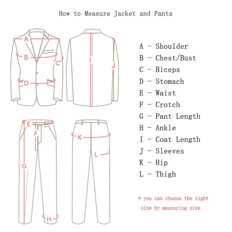 R&z - Party Prom Business Male Tuxedos 3 Piece Set Blazer Vest P - Executive Business Wear