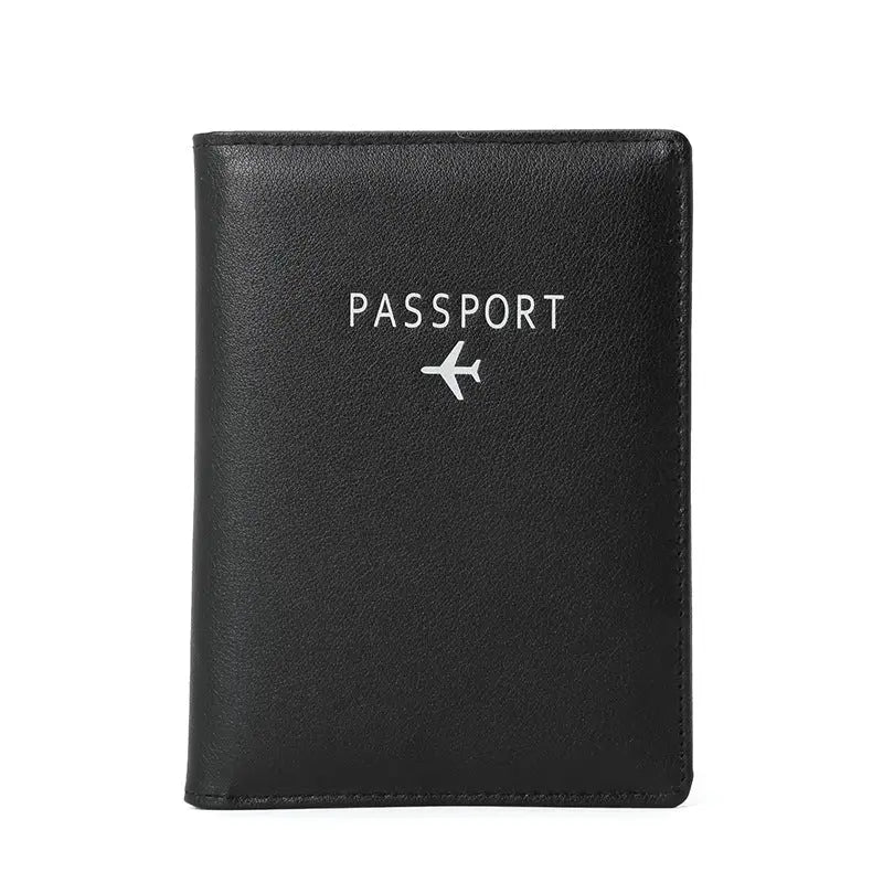 R&z - Passport Wallet and Document Bag - Black