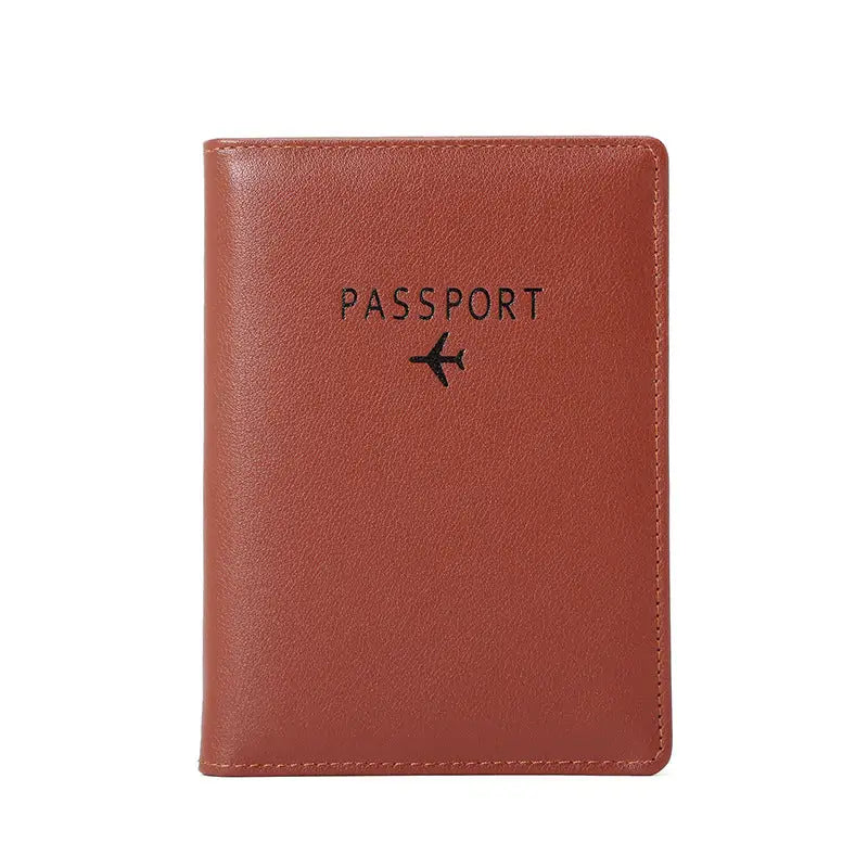R&z - Passport Wallet and Document Bag - Coffee