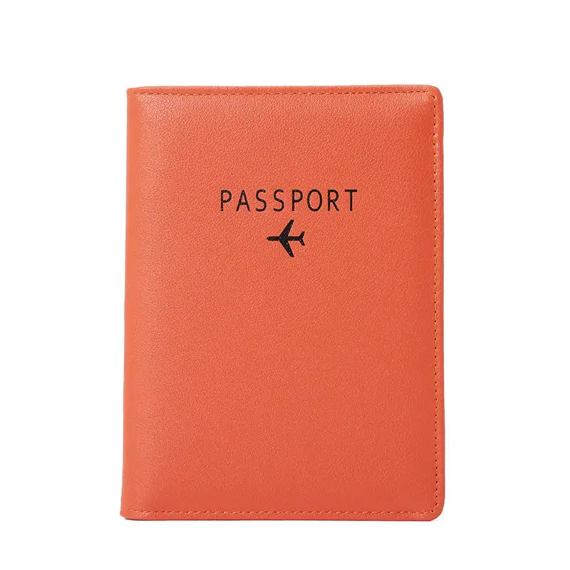 R&z - Passport Wallet and Document Bag - Orange