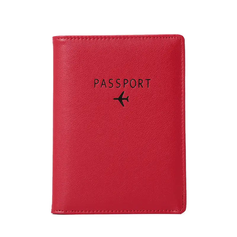 R&z - Passport Wallet and Document Bag - Red