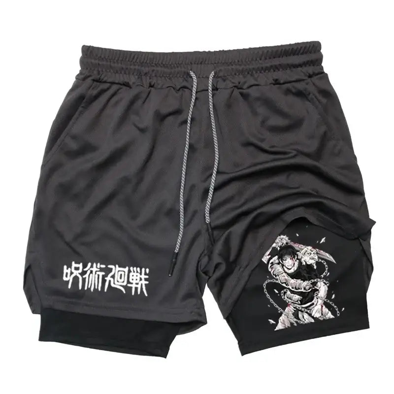 R&z - Performance Shorts T Printed Men GYM Casual Sports Shorts - Beige / XXXL