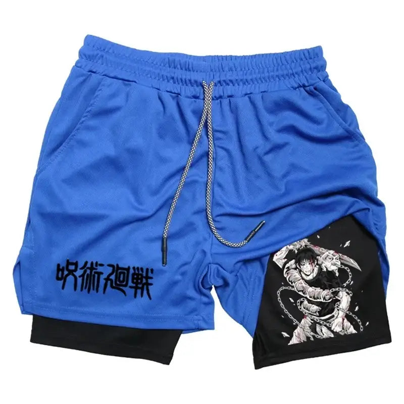 R&z - Performance Shorts T Printed Men GYM Casual Sports Shorts - Brown / XXXL