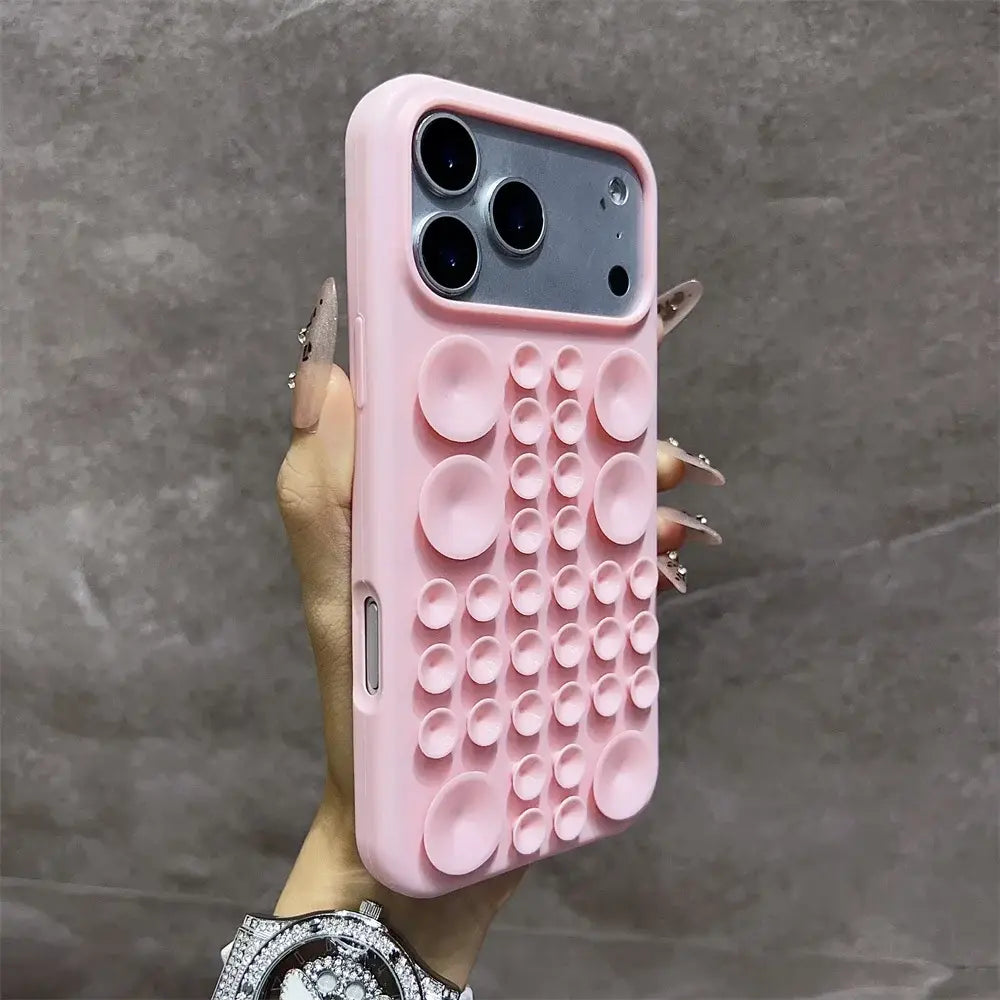 R&z - Phone Case for iPhone 17 16 Pro 15 14 13 Max Adsorption Strong Multi Function Shockproof Cover - Pink / iPhone 16