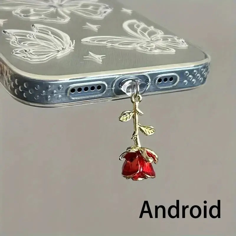 R&z - plug Accessories Decoration Hanging Pendant for iPhone for Samsung Type-C Charging Port