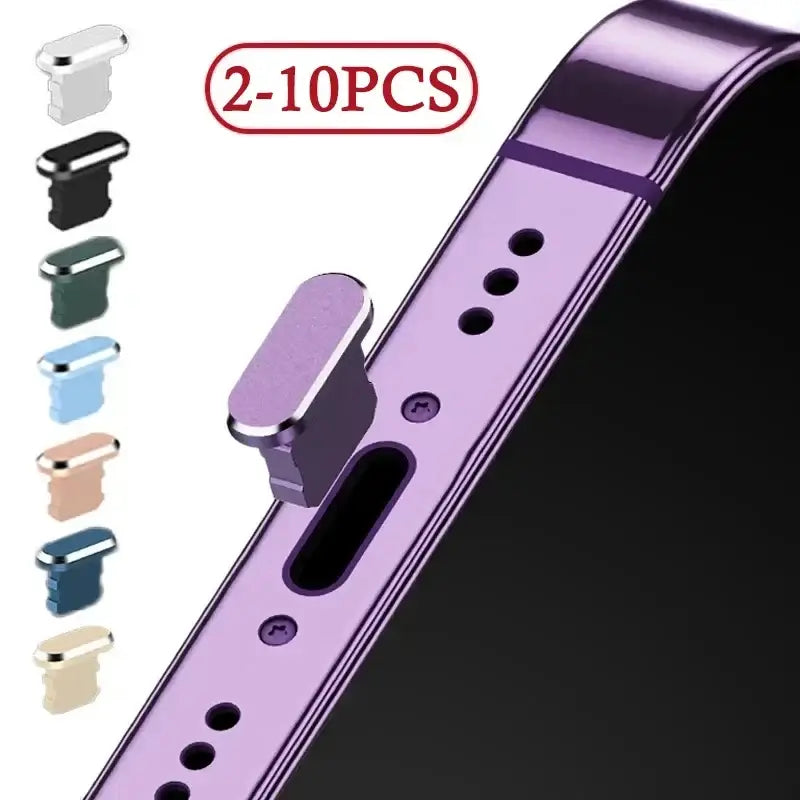 R&z - Plug Charging Port Dust Plug for iPhone 14 13 12 11 Pro MAX XS Max XR X 8 7 6 Plus SE 2020 Phone Accessories