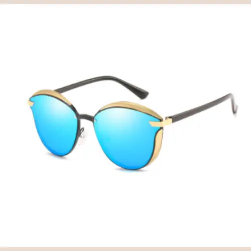 R&z - Polarized Round Retro Sunglasses for Women - Blue