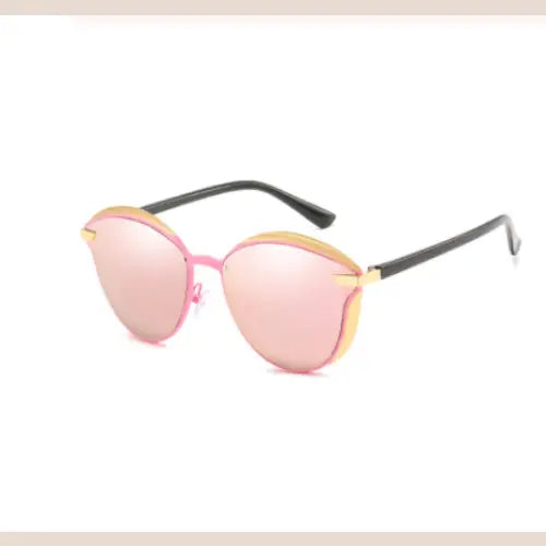 R&z - Polarized Round Retro Sunglasses for Women - Pink