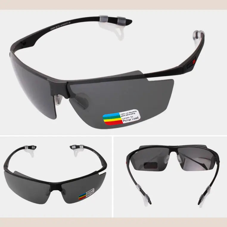 R&z - Polarized Sports Sunglasses for Outdoor Activities - Black sand