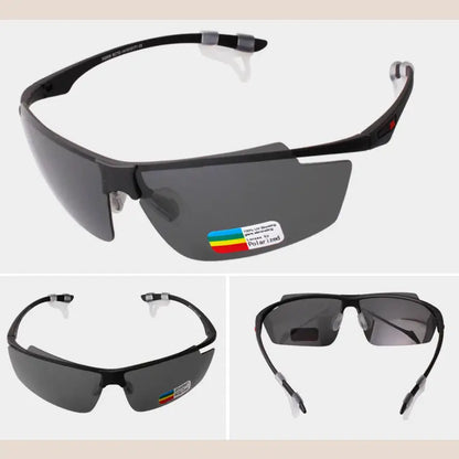 R&amp;z - Polarized Sports Sunglasses for Outdoor Activities - Black sand