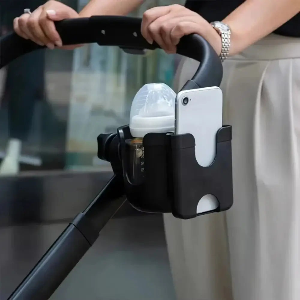 R&z - Pram Cup Holders Children’s Stroller Bottle Holders Pram Bottle Holders Anti-Slip Design Pram - Black