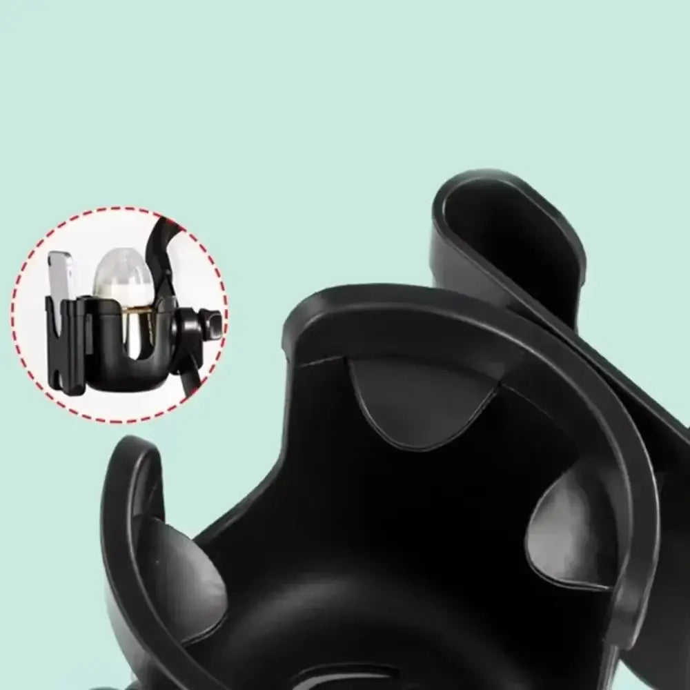 R&z - Pram Cup Holders Children’s Stroller Bottle Holders Pram Bottle Holders Anti-Slip Design Pram - Black