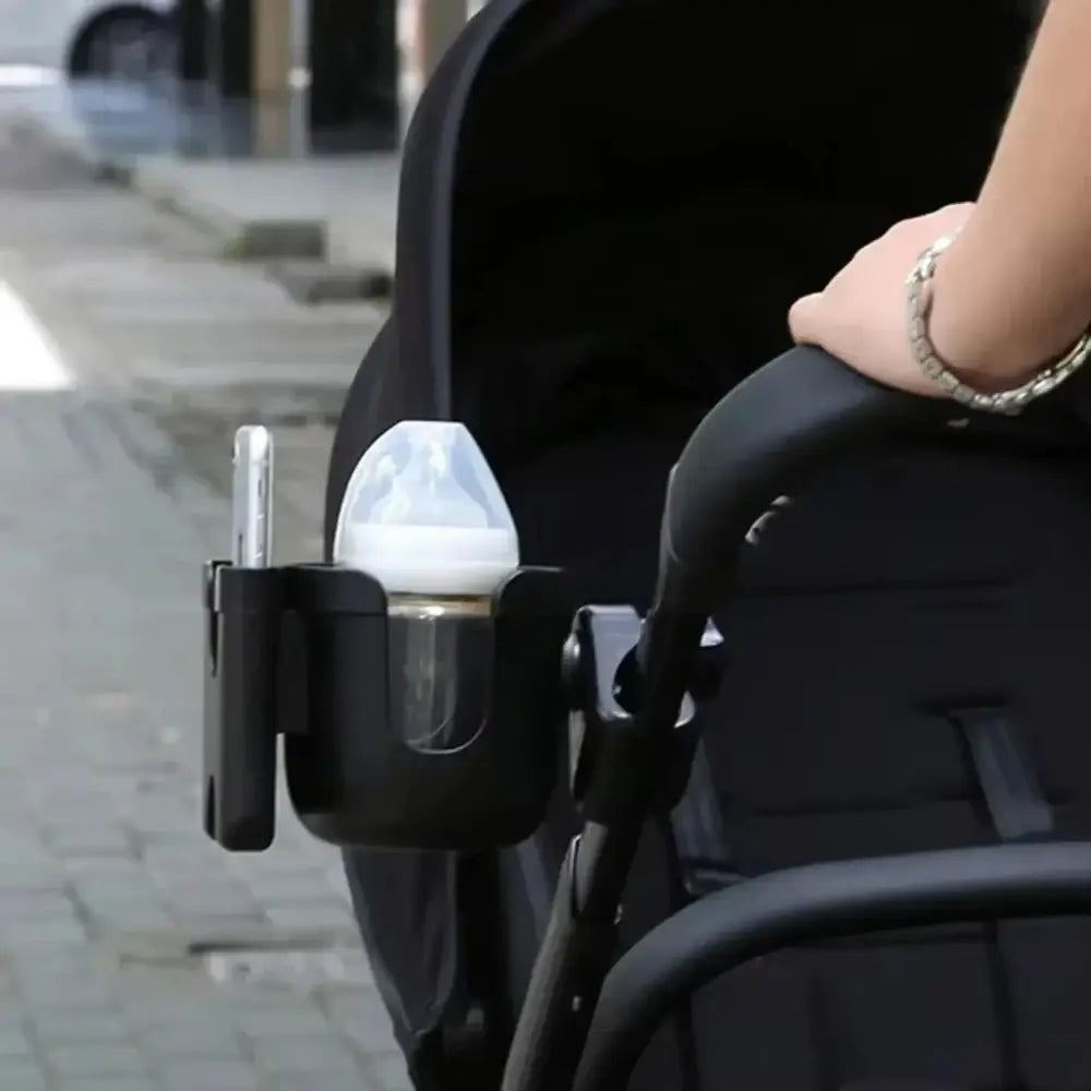 R&z - Pram Cup Holders Children’s Stroller Bottle Holders Pram Bottle Holders Anti-Slip Design Pram - Black