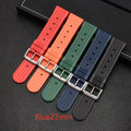R&Z - Premium Silicone Watch Band - Blue22mm