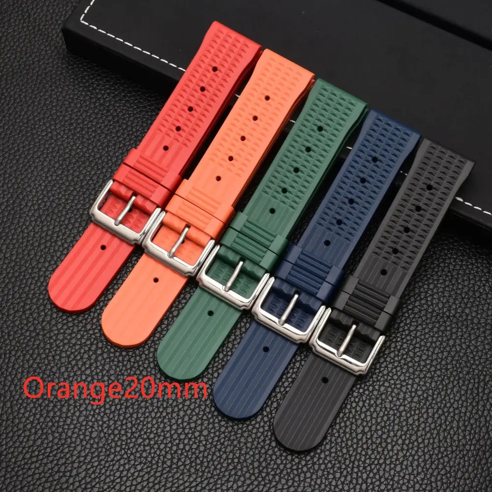 R&Z - Premium Silicone Watch Band - Orange20mm
