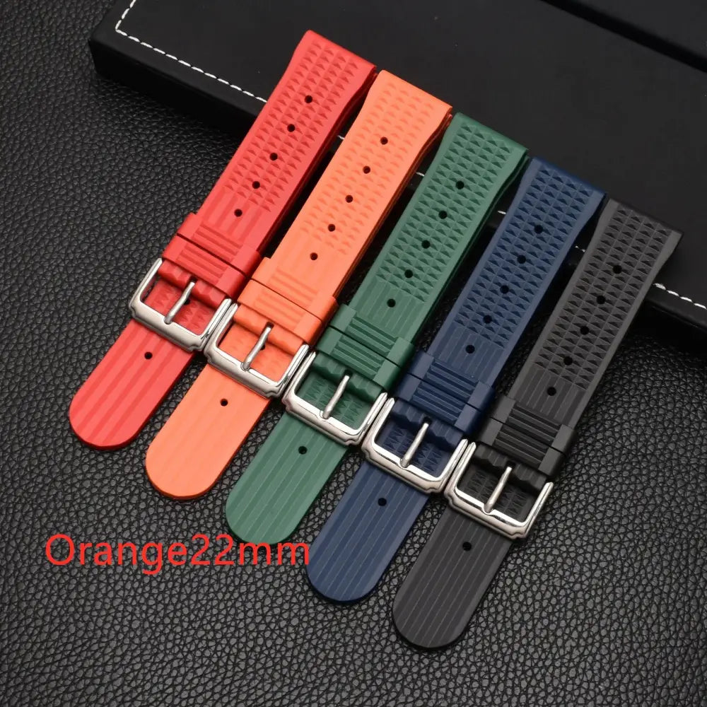 R&Z - Premium Silicone Watch Band - Orange22mm