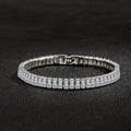 R&Z - Radiant Cut Moissanite Tennis Bracelet 100% S925 Silver Lab Diamond - Variant