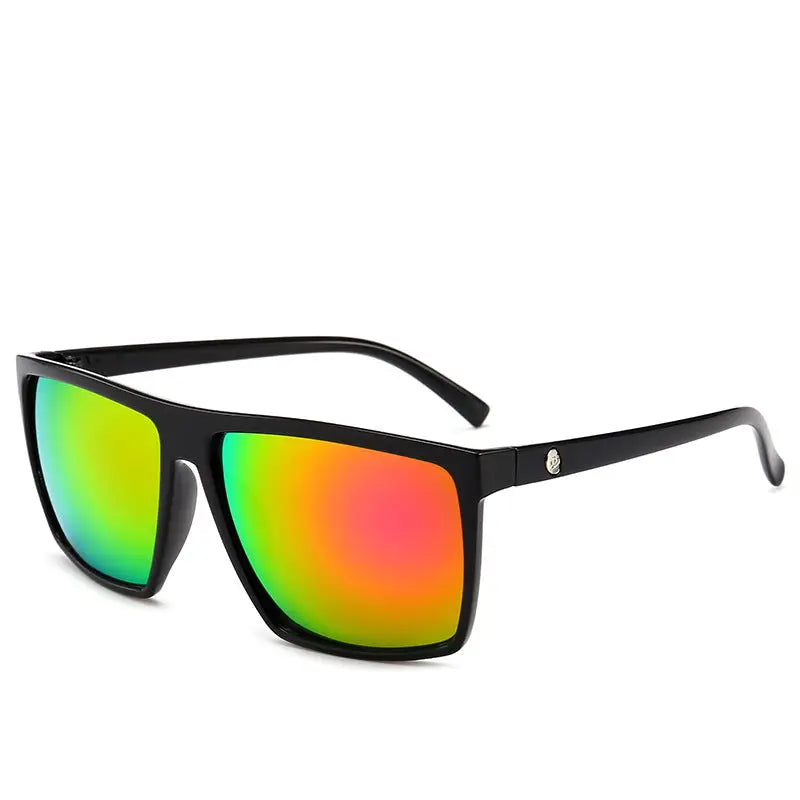 R&Z - Retro Square Skull Sunglasses for Couples - Black frame purple film