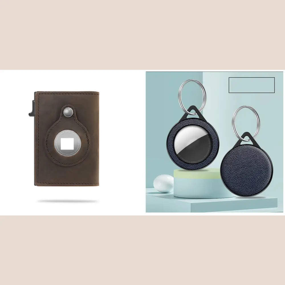 R&z - RFID Card Holder Wallet - Coffee Set