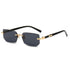 R&Z - Rimless Fashion Sunglasses for Women - C1 Black and grey sheet