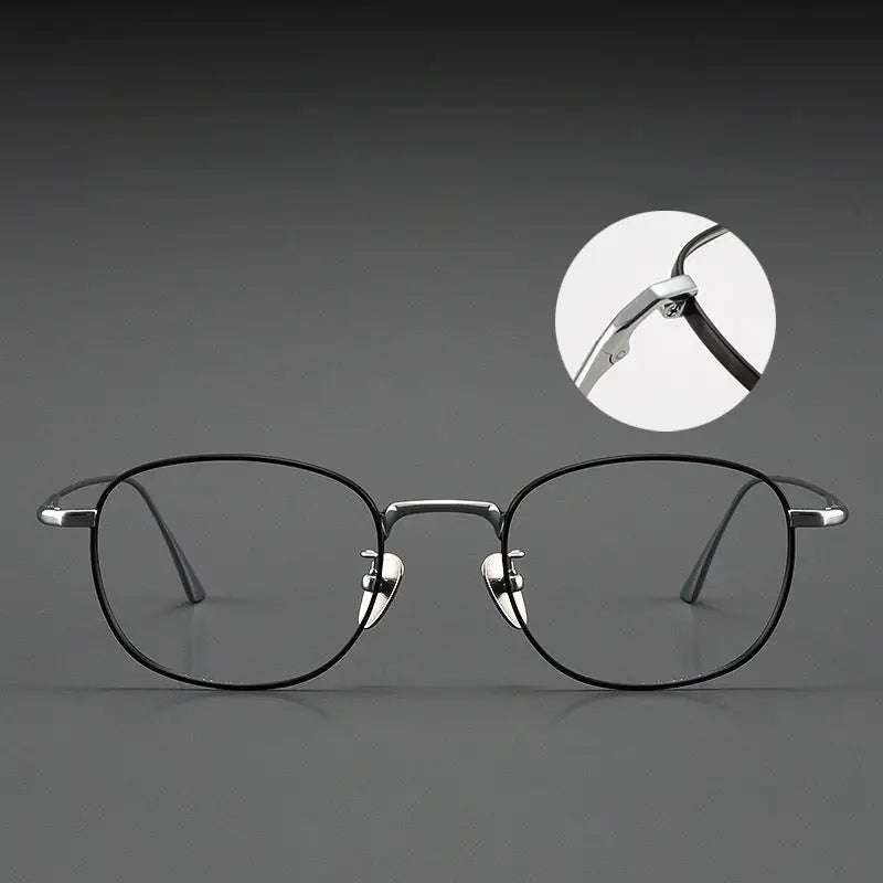 R&z - Round Pure Titanium Mens Glasses Frame
