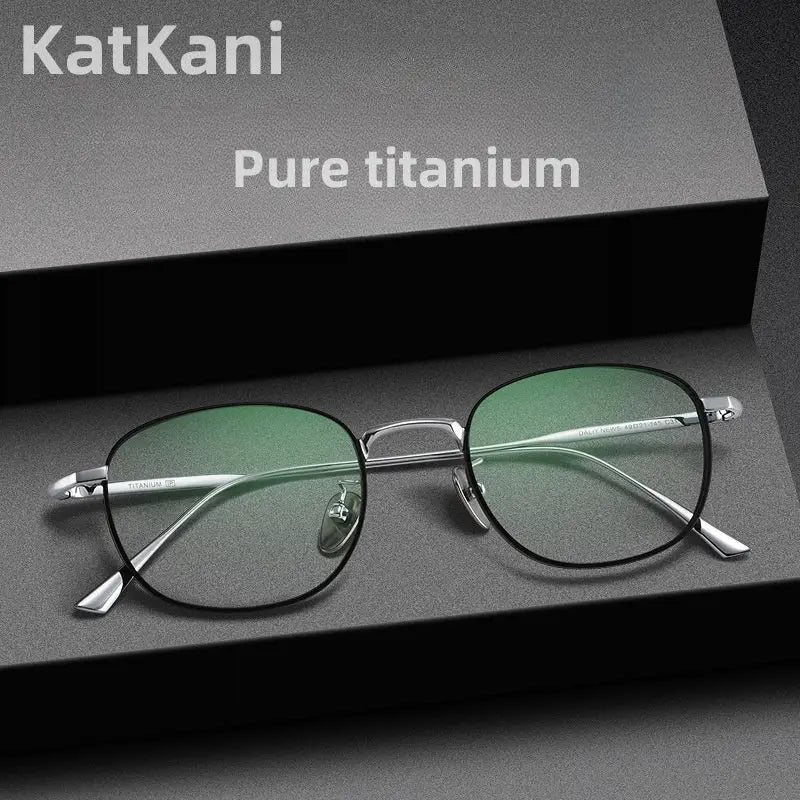 R&z - Round Pure Titanium Mens Glasses Frame
