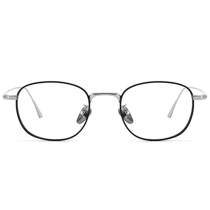 R&amp;z - Round Pure Titanium Mens Glasses Frame