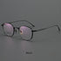 R&z - Round Pure Titanium Mens Glasses Frame - Black