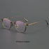 R&z - Round Pure Titanium Mens Glasses Frame - Green