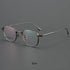 R&z - Round Pure Titanium Mens Glasses Frame - Khaki