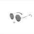 R&z - Round Steampunk Sunglasses - Black grey